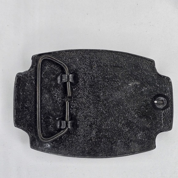 Vintage C-Bee Logo CB Truckers Solid Brass Aged Belt Buckle - Picture 2 of 2